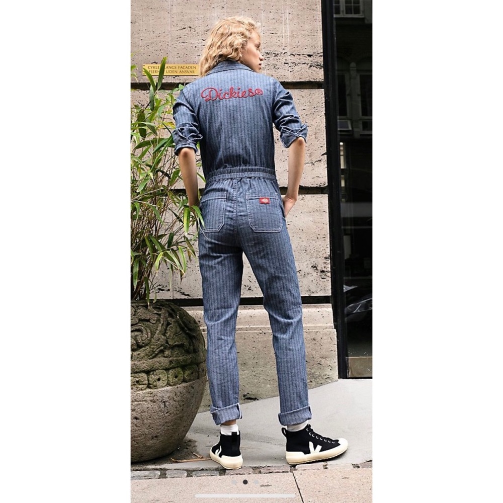 Dickies Girl Juniors’ Herringbone Coveralls